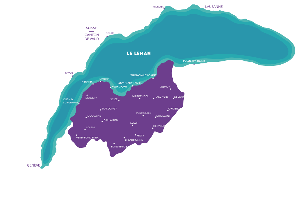 Carte du Lac Léman